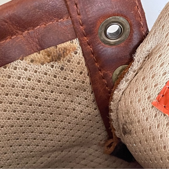 Harley Davidson Vintage Women’s Brown Leather Moto Boots Size 7 - Picture 12 of 15